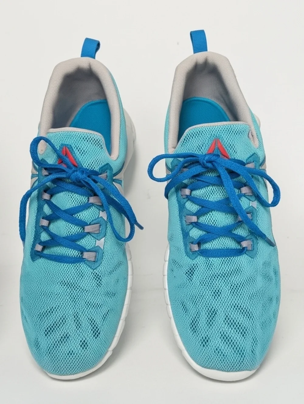 Reebok Zpump Women's Blue Mesh Lace Up Low Top Running Sneaker Shoes Size 8.5